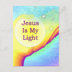 Cartão Postal Jesus É Minha Luz