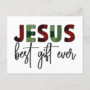 Cartão Postal Jesus é o melhor presente de sempre no Natal crist