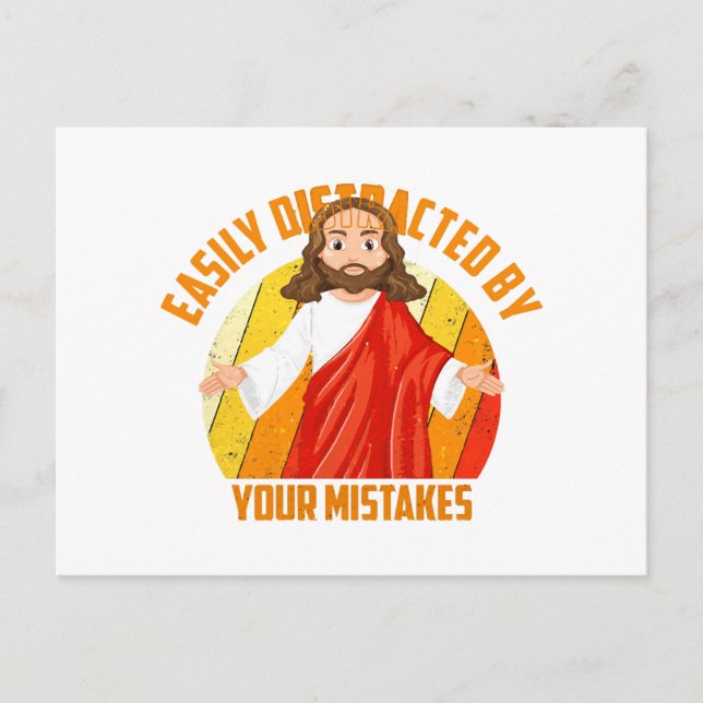 Cartão Postal Jesus engraçado (Frente)