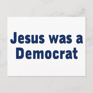 Cartão Postal Jesus era um democrata