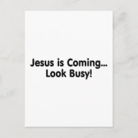 Jesus Está Vindo Olhar Ocupado