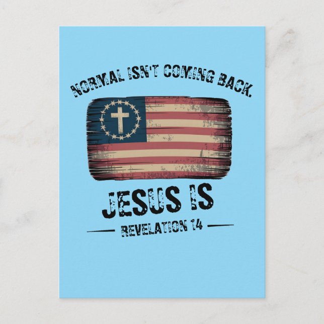 Cartão Postal Jesus Está Voltando (Frente)