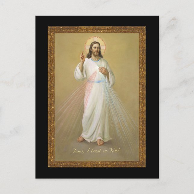 Cartão Postal Jesus Eu Confio Em Você (Frente)