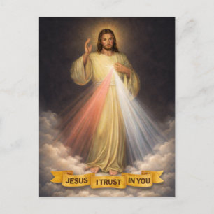 Cartão Postal Jesus Eu Confio em Você Divina Misericórdia Religi