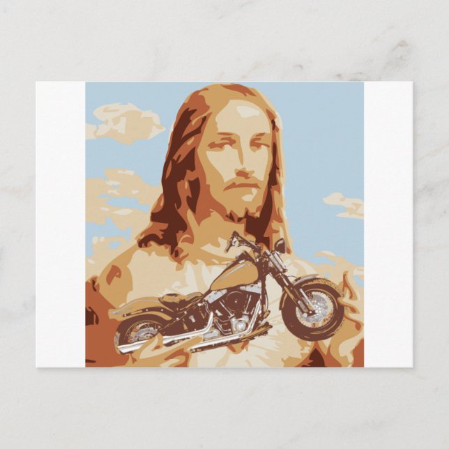 Cartão Postal Jesus Harley Love (Frente)