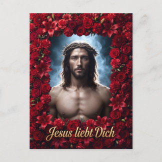 Cartão Postal Jesus liebt dich