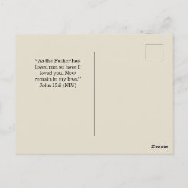 Cartão Postal Jesus Loves You Rustic Christian Encouragement