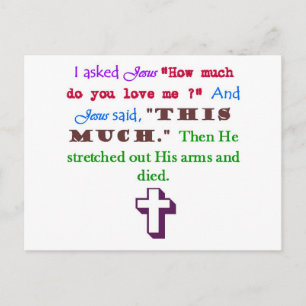 Cartão Postal Jesus me ama