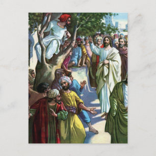 Cartão Postal Jesus Na Casa De Zaccheus