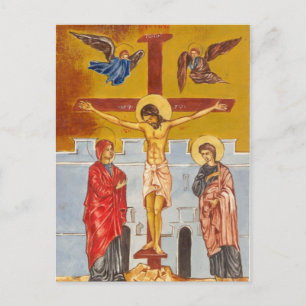 Cartão Postal Jesus no Cartaz Cruzado