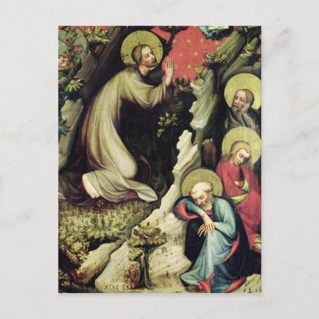 Cartão Postal Jesus no Jardim de Gethsemane (Frente)