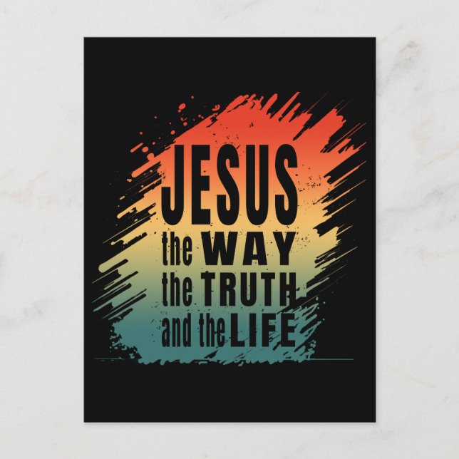 CARTÃO POSTAL JESUS O CAMINHO A VERDADE E A VIDA (Frente)