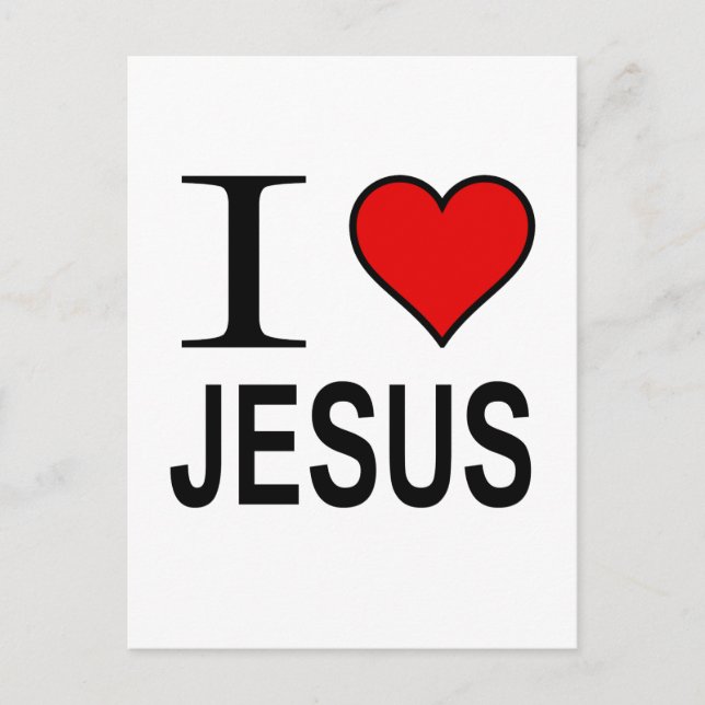 Cartão Postal Jesus Oferece Que Amo Jesus (Frente)