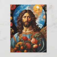 *~* Jesus Preocupado com a Terra AP50 cósmica Univ