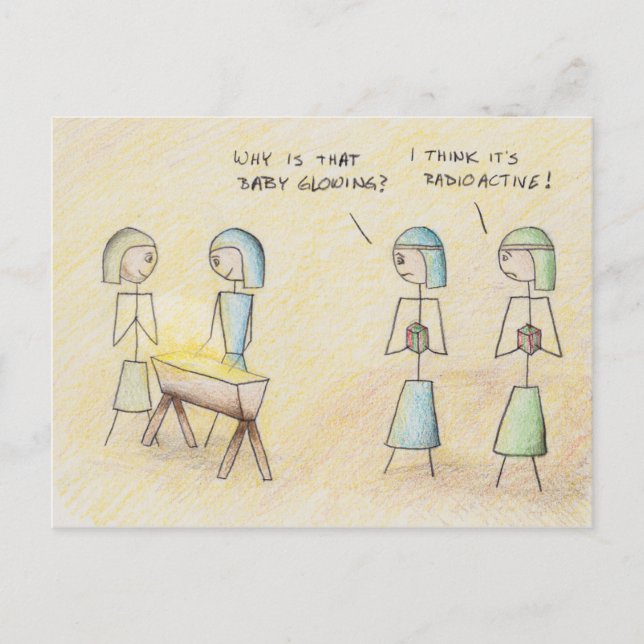 Cartão postal "Jesus Radioativo" (Frente)