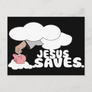 CARTÃO POSTAL JESUS SALVA