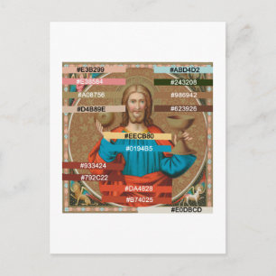 Cartão Postal Jesus Segurando a Eucaristia (SNV 050)