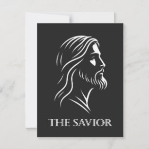 Cartão Postal Jesus silhueta o salvador