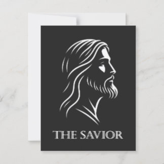 Cartão Postal Jesus silhueta o salvador