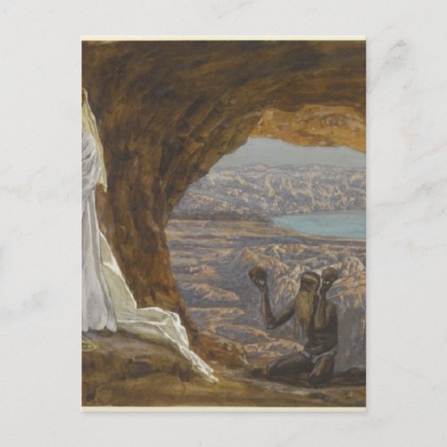 Cartão Postal Jesus Tentado na Selvagem (Frente)