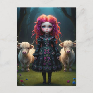 Cartão Postal Jeune fille écossaise