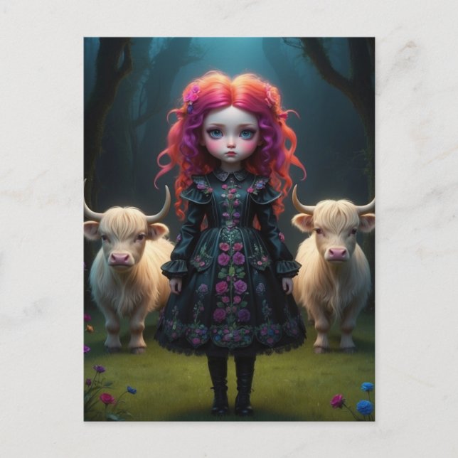 Cartão Postal Jeune fille écossaise  (Frente)