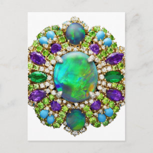 Cartão Postal Jewelry Mandala