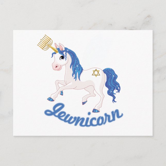 CARTÃO POSTAL JEWNICORN (Frente)