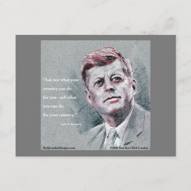Cartão Postal JFK e Cotação (Frente)
