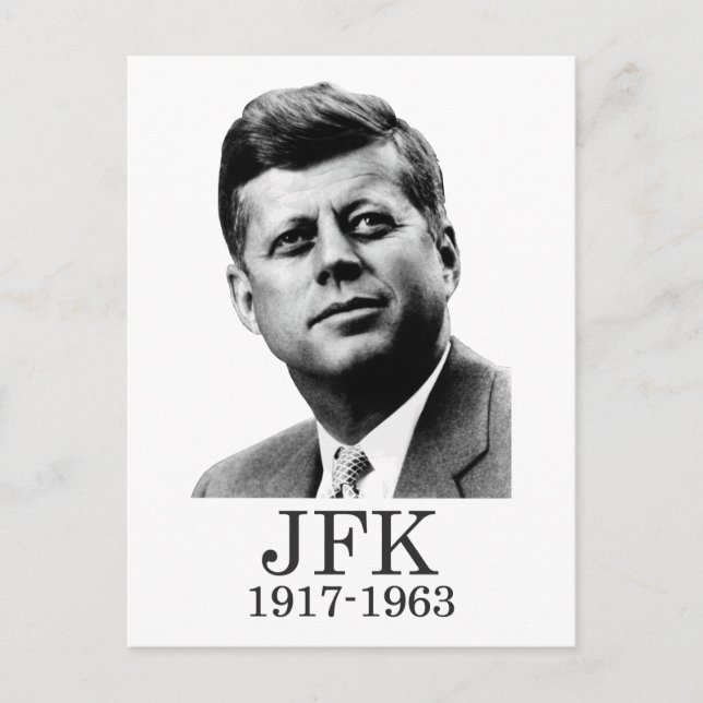 Cartão Postal JFK - John F. Kennedy (Frente)