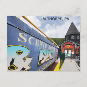 Cartão Postal Jim Thorpe Pennsylvania Train Station Viagem