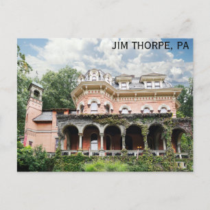 Cartão Postal Jim Thorpe Pensilvânia Harry Packer Mansion