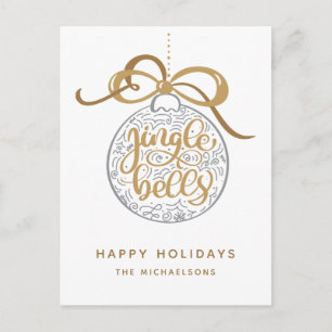 Cartão Postal Jingle Bells   Feriados felizes