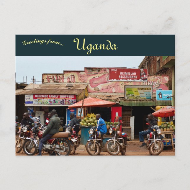 Cartão Postal Jinja Uganda (Frente)