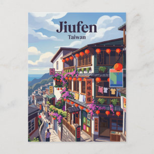 Cartão Postal Jiufen Taiwan não é um texto para traduzir, é um n