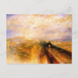 Cartão Postal JMW Turner - Chuva a vapor e acelere o éster do Ex