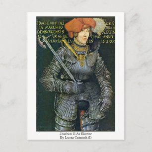 Cartão Postal Joachim Ii Como Eleitor Por Lucas Cranach (I)