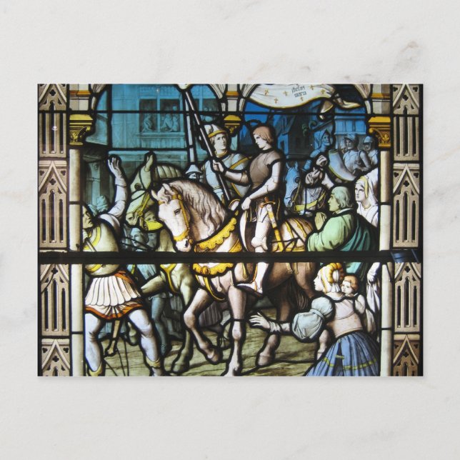 Cartão Postal Joan em Orleans (Frente)