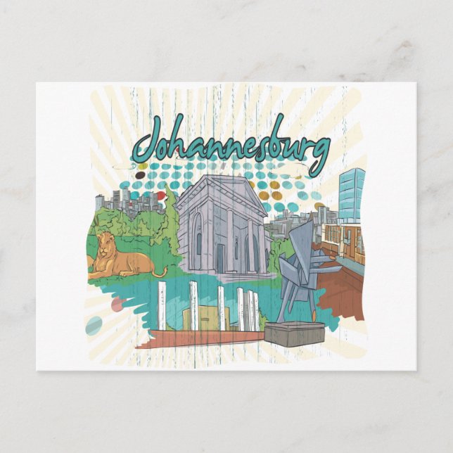 Cartão Postal Joanesburgo (Frente)