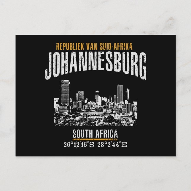 Cartão Postal Joanesburgo (Frente)