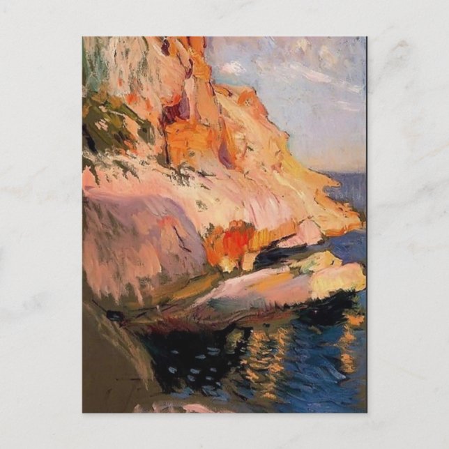 Cartão Postal Joaquín Sorolla - Caverna em San Antonio, Javea (Frente)