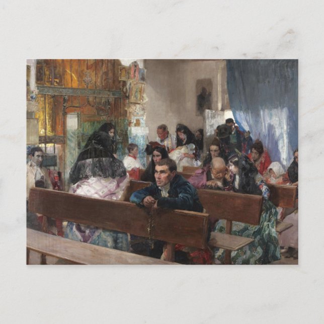 Cartão Postal Joaquin Sorolla - O Batismo (Frente)