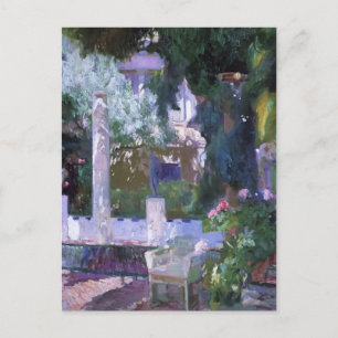 Cartão Postal Joaquín Sorolla- Roseira na Casa Sorolla