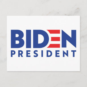 Cartão Postal Joe Biden 2020 Biden para Presidente