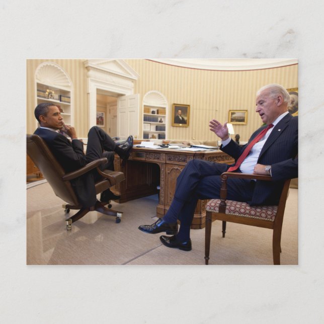 Cartão Postal Joe Biden & Barack Obama (Frente)