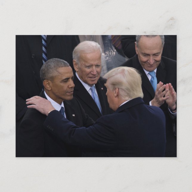 Cartão Postal Joe Biden, Barack Obama & Trump (Frente)