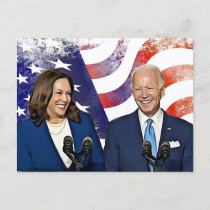 Cartão Postal Joe Biden e Kamala Harris 2020 Running Mates
