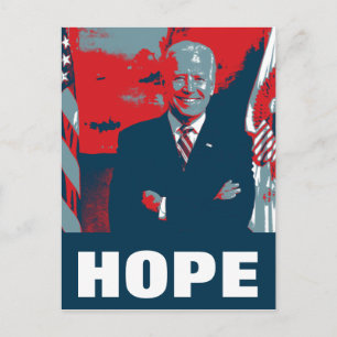 Cartão Postal Joe Biden Hope