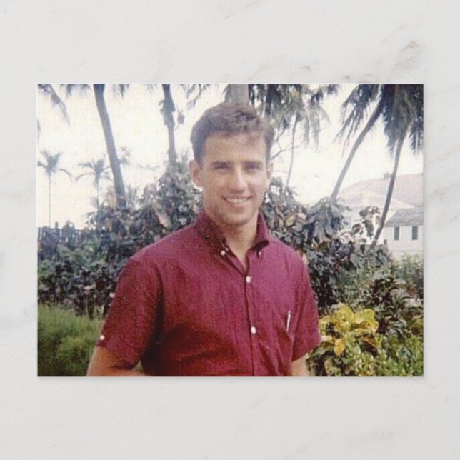 Cartão Postal Joe Biden jovem bonito estilizado (Frente)