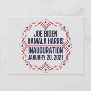 Cartão Postal Joe Biden Kamala Harris Inauguração 2021